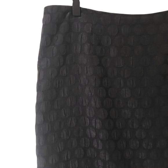 Anthropologie Maeve Black Polka Dot Pencil Skirt Sz 10 Whimsigoth Fairy Grunge - Picture 4 of 13